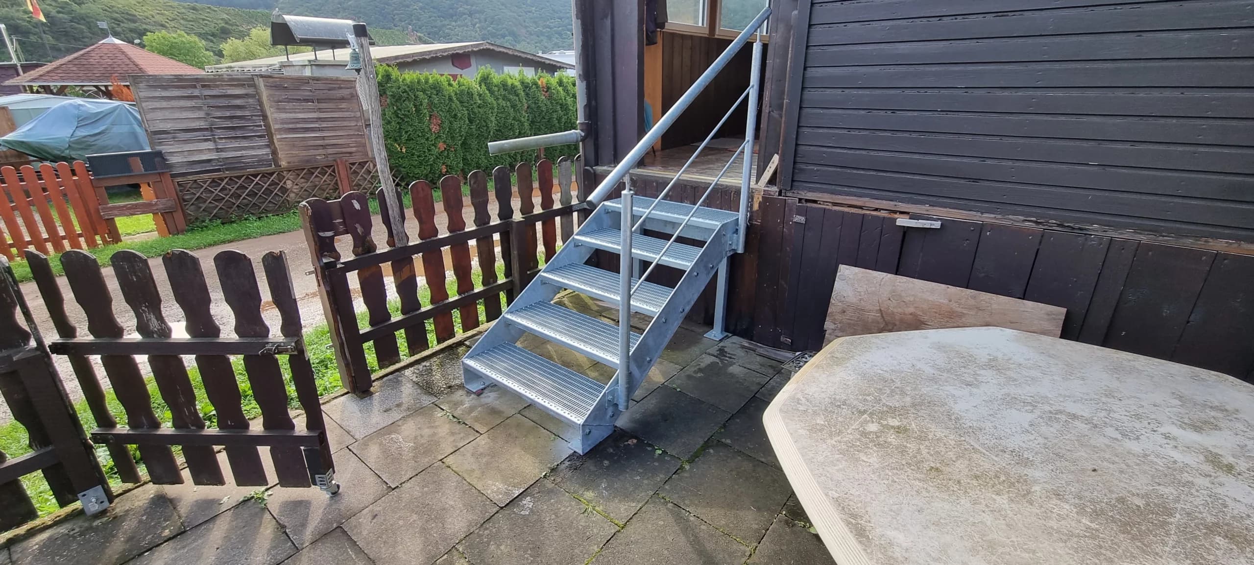 Stahltreppe Campinganlage