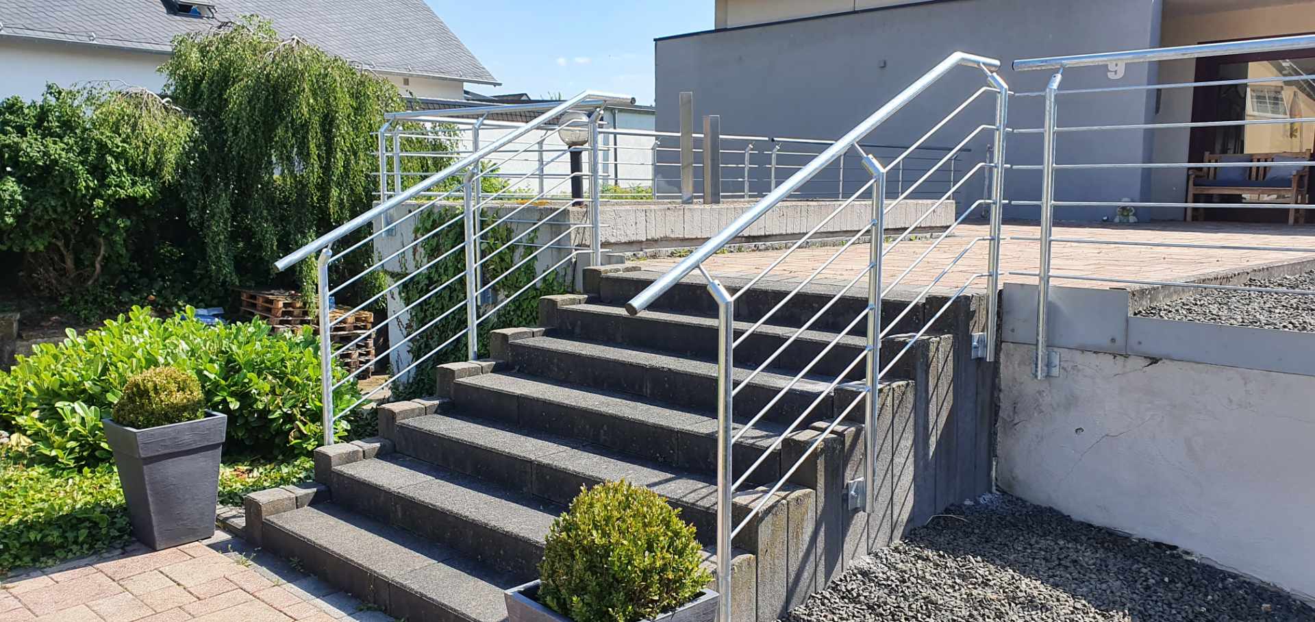 Treppengeländer aus Edelstahl - Metallbau Kolepp